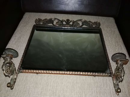 Зеркало с подсвечниками винтаж