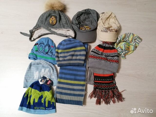 Шапки на мальчика и девочку, есть новые