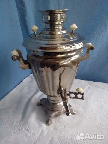 Самовар электрический. СССР, поднос Кольчугино