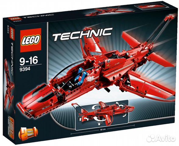 Lego Technic 2 в 1 реактивный самолет, арт. 9394