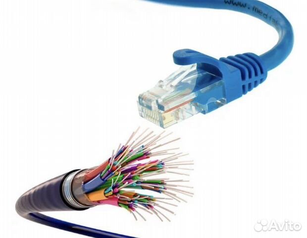 Монтаж интернет кабеля, лвс. Монтаж розеток Rj-45