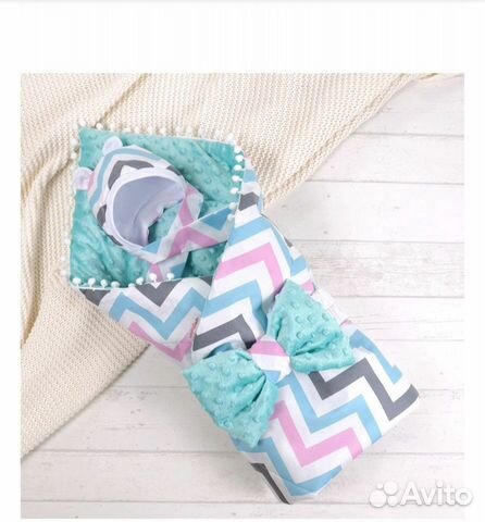 Конверт-одеяло на выписку и в коляску (демисезон)