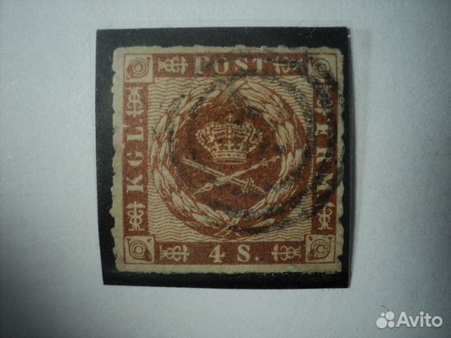 Марка старинная конец 19 века Дания, марки разные