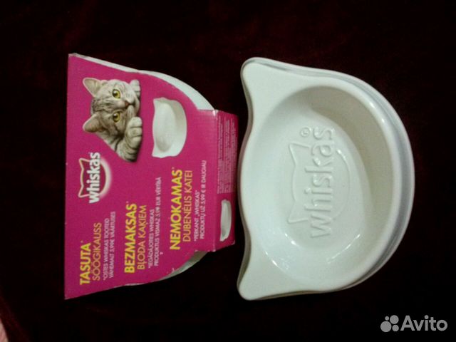 Новая миска для кошки керамическая