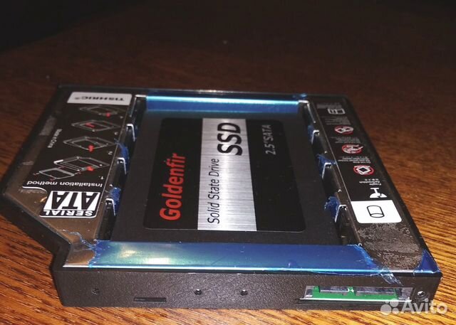 Адаптер optibay для установки hdd вместо dvd