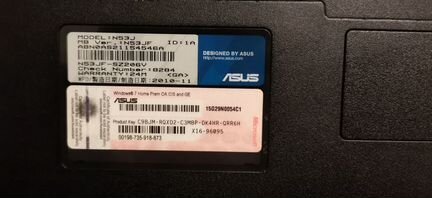 Ноутбук asus N53JF