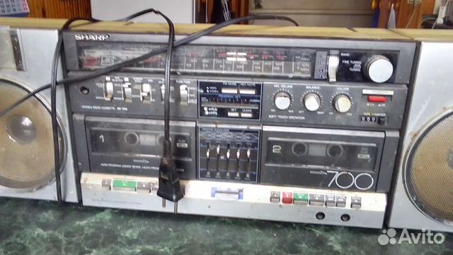 Магнитола двухкасетная sharp-700
