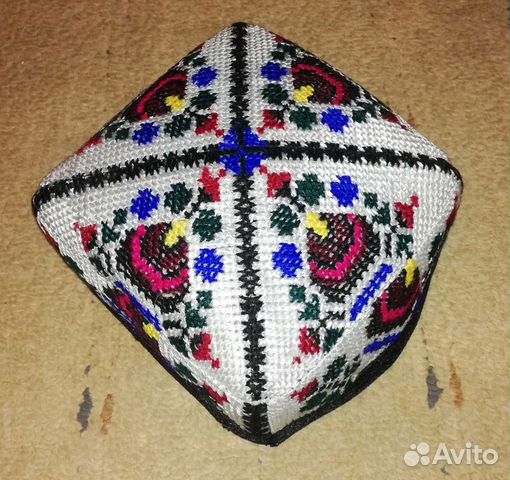 Узбекская тюбетейка, ручная работа