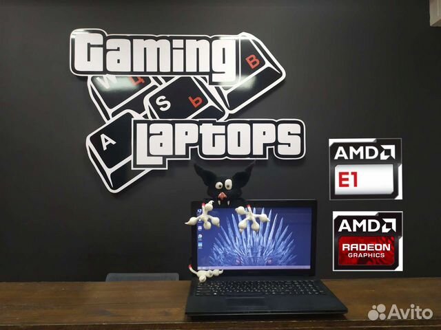 Офисный ноутбук Lenovo / бу / AMD E-1 / R5 M230