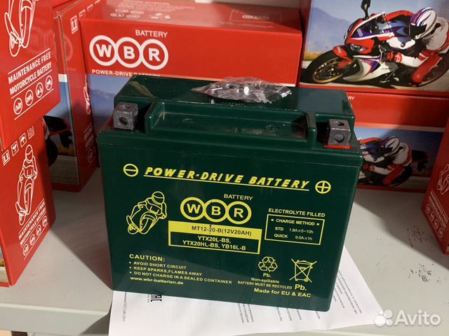 Аккумулятор ytx20l-BS AGM