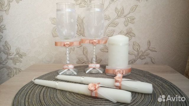 Свадебные фужеры и свечи