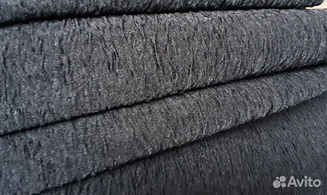 Ткань черная жатка