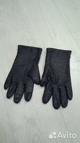 Кожаные перчатки, женские