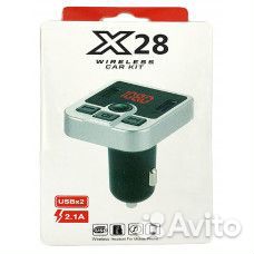 FM модулятор+Bluetooth+2USB X28