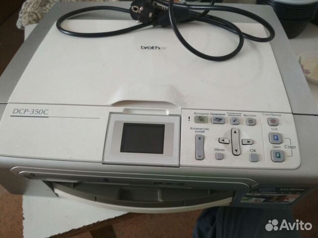 Принтер и сканер Мфу brother dcp-350c рабочий