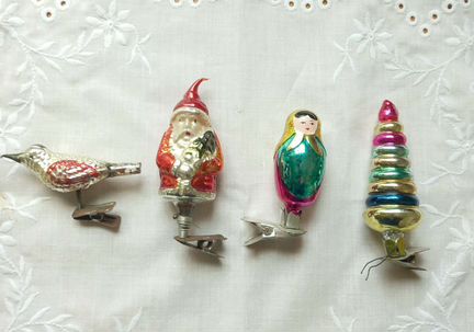 Елочные игрушки СССР на прищепках