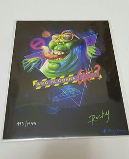 Постер Охотники за привидениями Лизун Ghostbusters