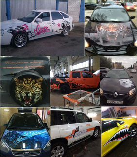 Виниловые и магнитные наклейки, реклама на авто