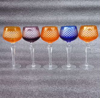 Фужеры Бокалы Цветное стекло