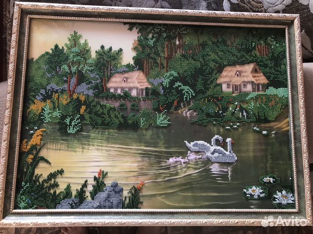 Картина вышивка