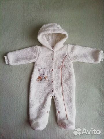Детский флисовый комбинезон Papitto 74 размер