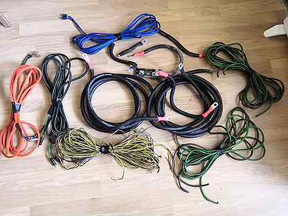 Силовые, акустические провода, межблочные кабеля
