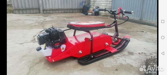 Детский снегокат с мотором