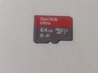 Карта памяти MicroSd 64гб SanDisk