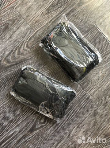 Маска медицинская черная, синяя