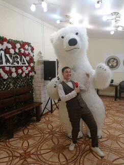 Поздравление экспрес. Аниматор.мишка умка