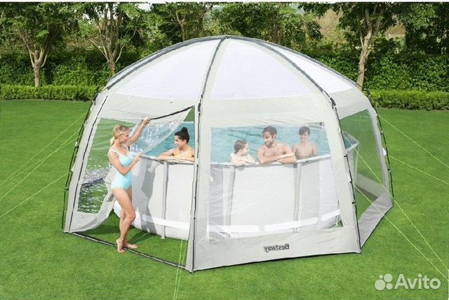Шатер 600х600см палатка для бассейна Bestway 58612