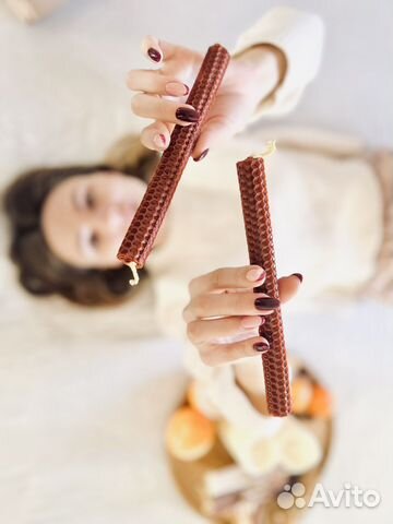 Свеча медовая из вощины