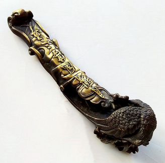 Закладка с Птицей Феникс Статуэтка, Бронза ru*507