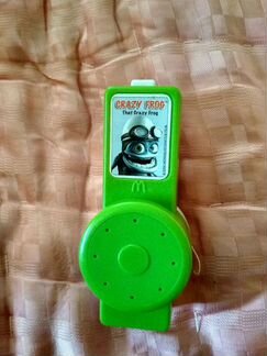 Макдональдс игрушка Crazy Frog прищепка-плеер