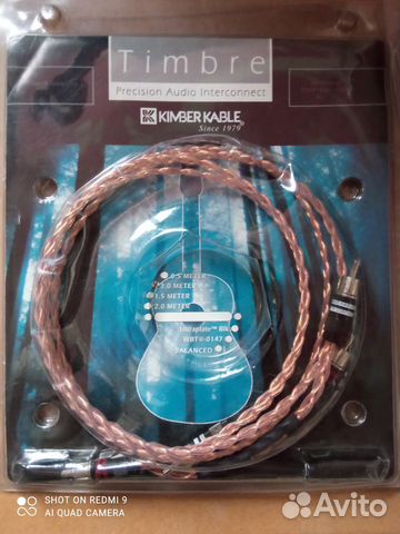 Межблочный аудио кабель timbre 1 м. (ориг. сша)