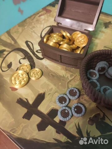 Настольная игра Эверделл, жетоны, картхолдеры