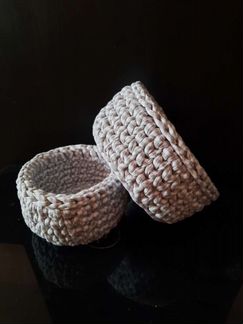 Корзины из трикотажной пряжи