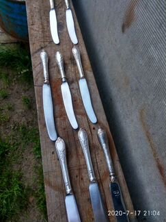 Кухонные ножи мельхиор, времён СССР