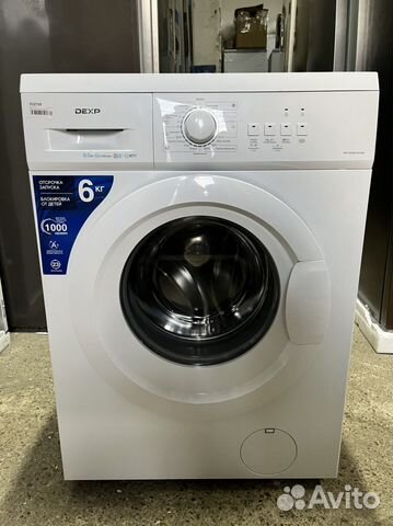 Стиральная машина dexp 6кг 1000об