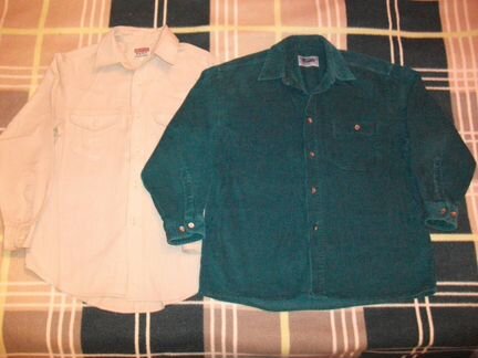 Рубашки вельветовые, толстовки р.140-158