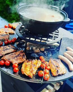 Очаг гриль теппан