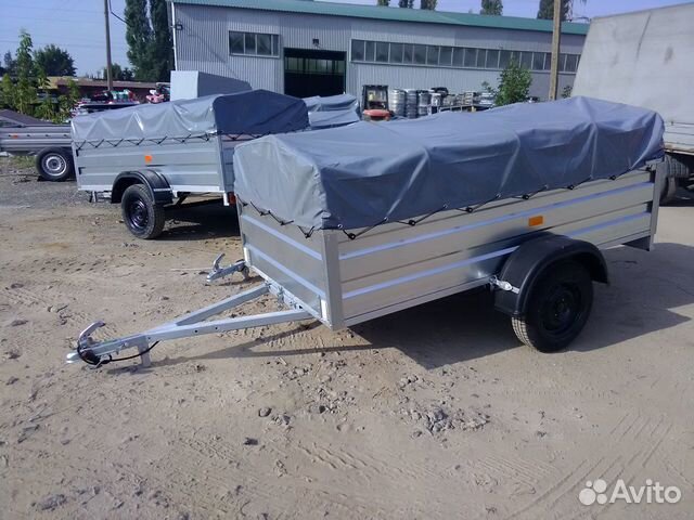 Прицеп легковой Титан в цинке 2,5*1,3 высокий борт