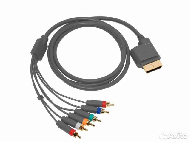 AV кабель TV-hdtv Xbox 360 - 6 RCA до 1080, б/у