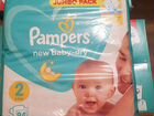 Pampers Подгузники New Baby-Dry 4-8 кг (размер 2) объявление продам