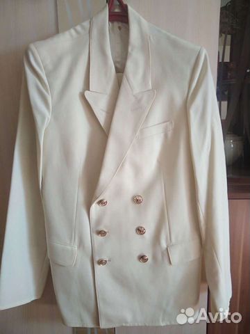 Китель парадный с брюками вмф белый