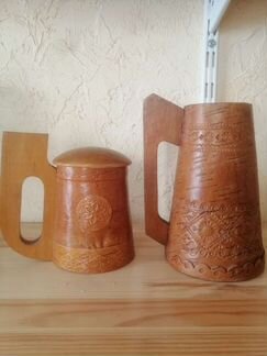 Кружка советская из бересты