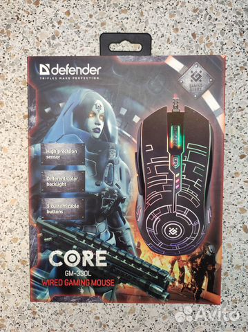 Мышка игровая defender core GM-330L