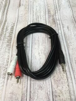 Аудио видео кабель 3.5jack-2 RCA длина 2м