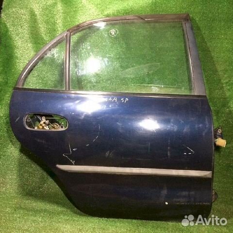 Дверь задняя правая Mitsubishi Galant E55A Синяя ц