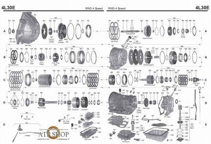 Запчасти АКПП 4L30